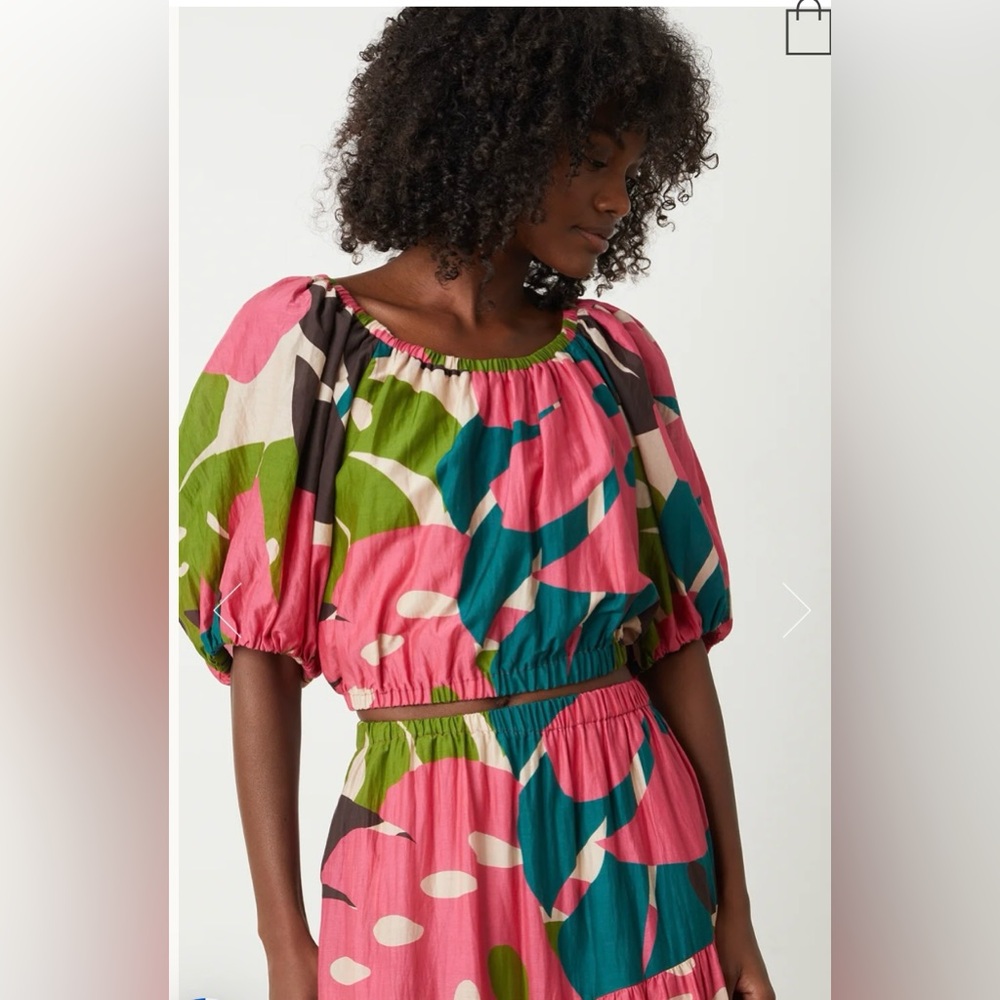 Velvet tropical top